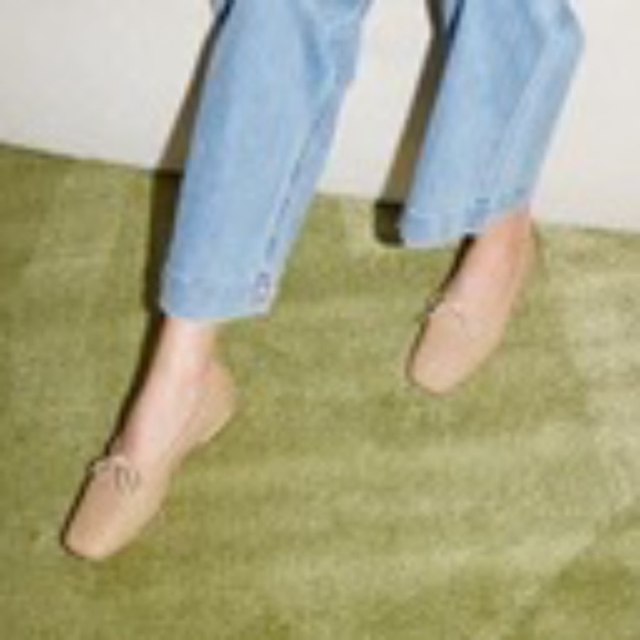 Freda Salvador Shoes - Freda Salvador Jada Square Toe Ballet Flats in Latte Closed Woven Calf Size 8